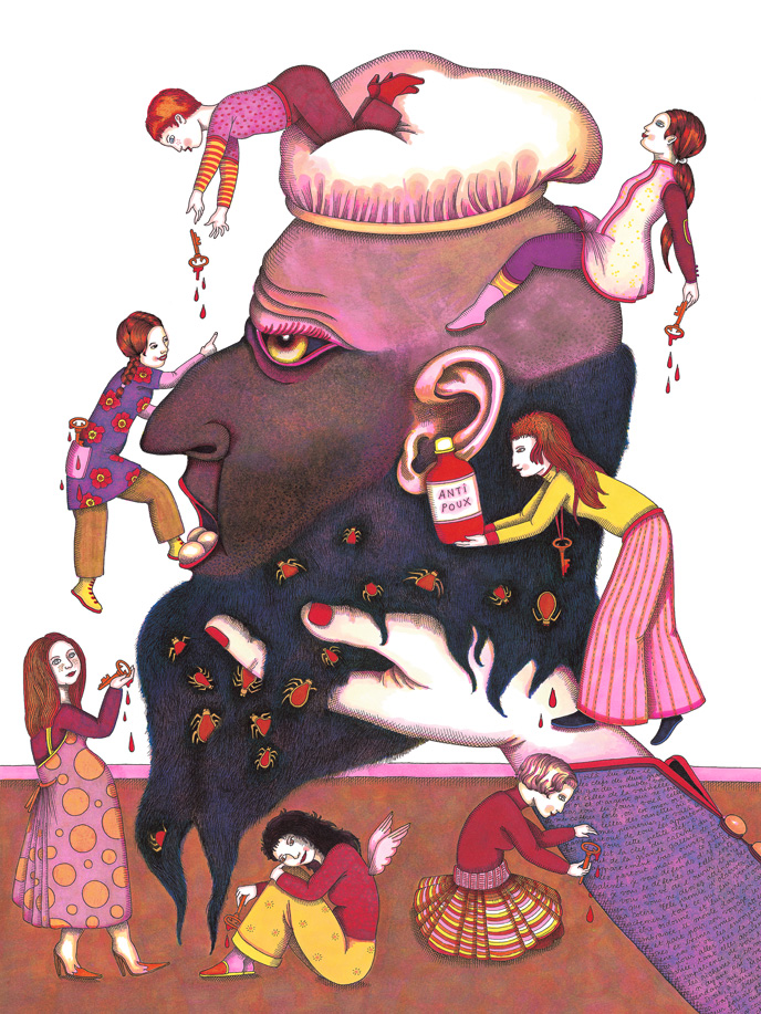 14_barbe-bleue - Illustration du livre Monstres malades, éditions Thierry Magnier 2004